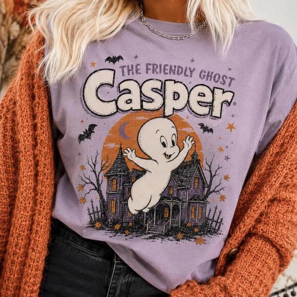 Other - , Casper Movie T-Shirt, Halloween Ghost Shirt